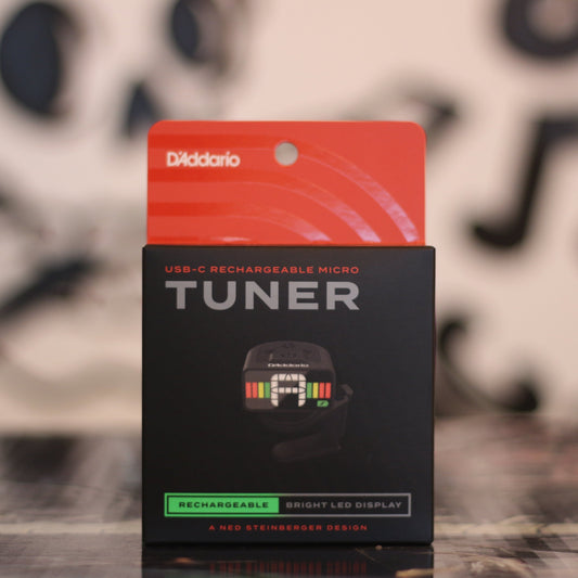D'Addario PW-CT-12RC Micro Rechargeable Guitar Tuner