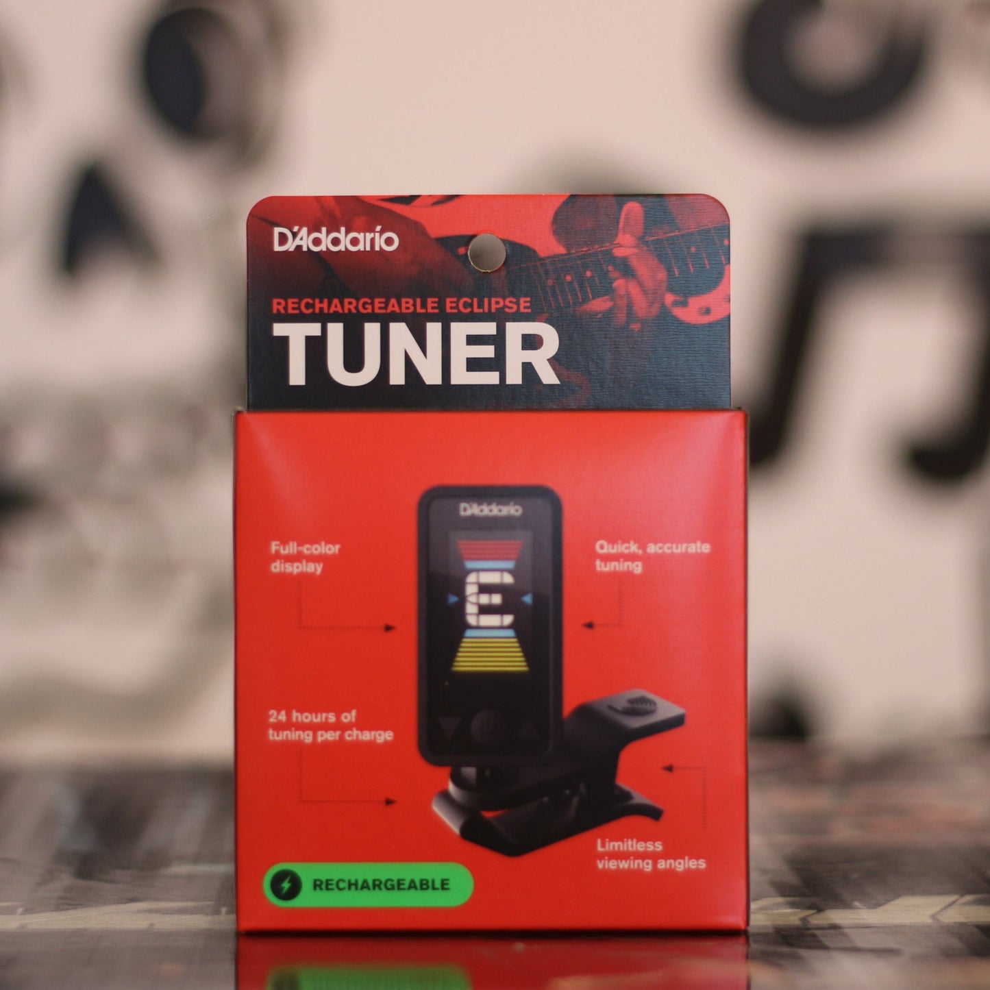 D'Addario Rechargeable Eclipse Tuner PW-CT-27