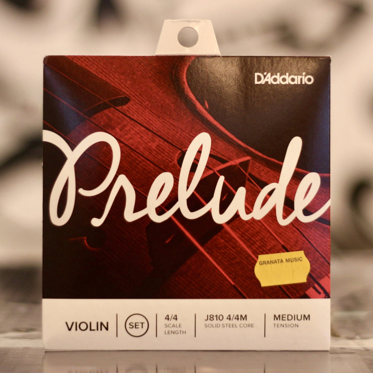 Jeu de cordes pour violon D'Addario J810 Prelude - 4/4, tension moyenne