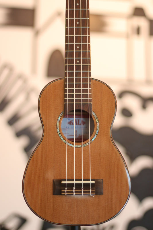 KALA Gloss Solid Cedar Top Acacia Long Neck Soprano