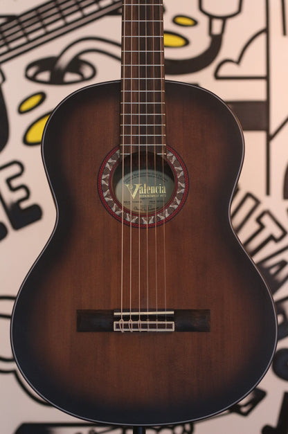 Valencia VC404 4/4 Classical Guitar - Historic Sunburst