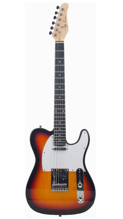 Jay Turser TL Style Lightweight Solid Body Electric Guitar - Tobacco Sunburst