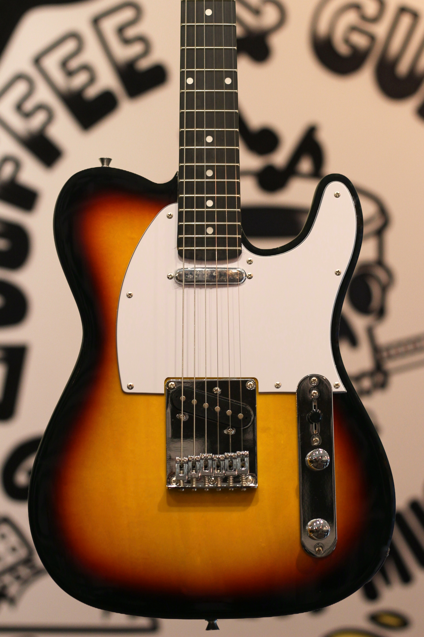 Jay Turser TL Style Lightweight Solid Body Electric Guitar - Tobacco Sunburst