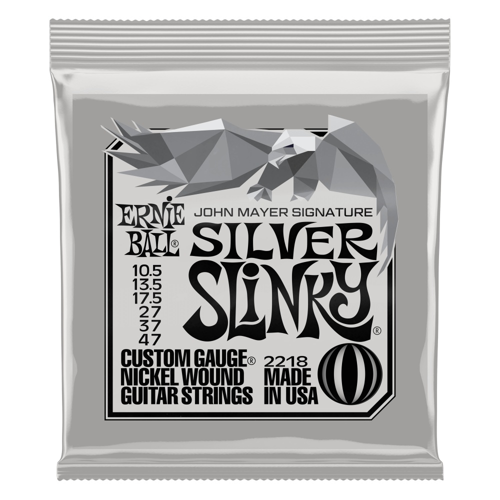 Ernie Ball John Mayer Signature Silver Slinky Guitar Strings (10.5-47)