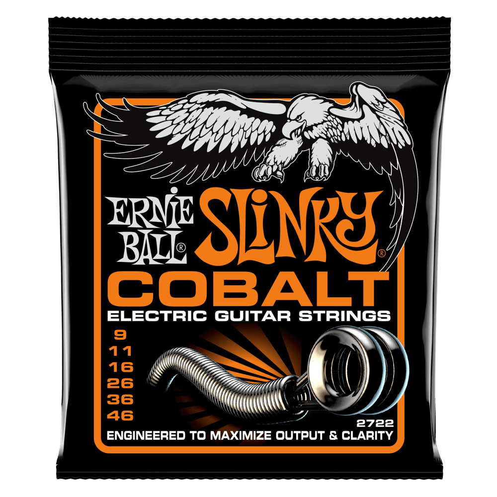 Cordes pour guitare électrique Ernie Ball Cobalt Power Slinky