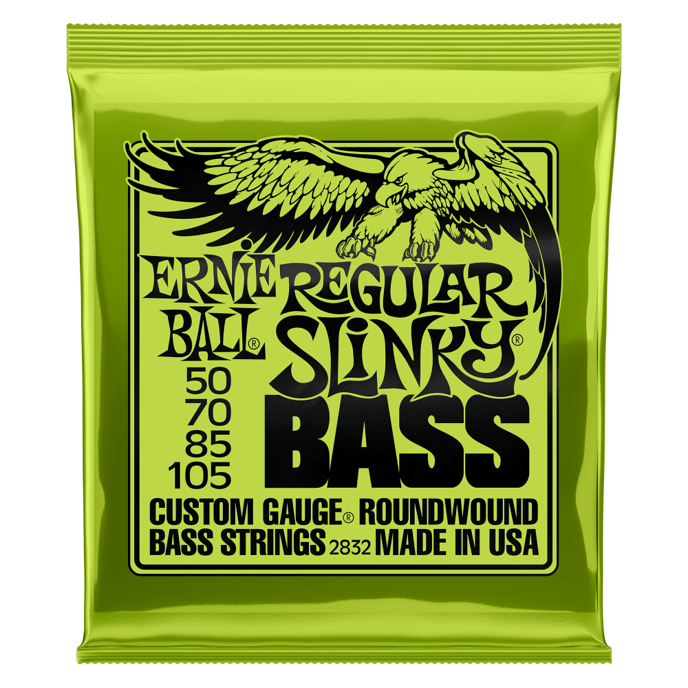 Ernie Ball Bass Regular Slinky Electric Bass Strings (50-105)