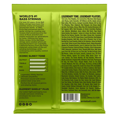 Ernie Ball Bass Regular Slinky Electric Bass Strings (50-105)
