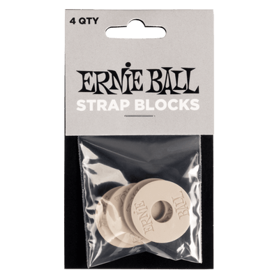Ernie Ball Strap Blocks - Gray - 4 Pack