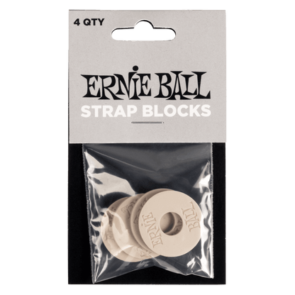 Ernie Ball Strap Blocks - Gray - 4 Pack