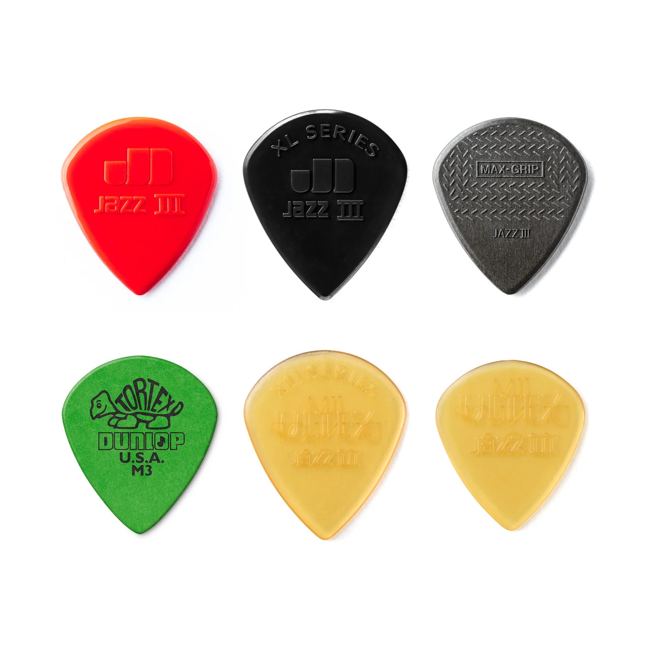 Dunlop Jazz III Pick Variety Pack | 6 Pack