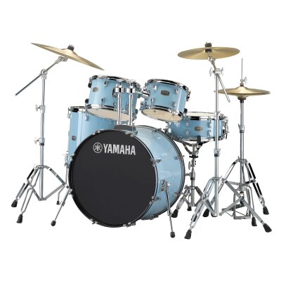 Yamaha - Rydeen 5-Piece Drum Kit (22,10,12,16,SD) with Hardware - Burgundy Glitter