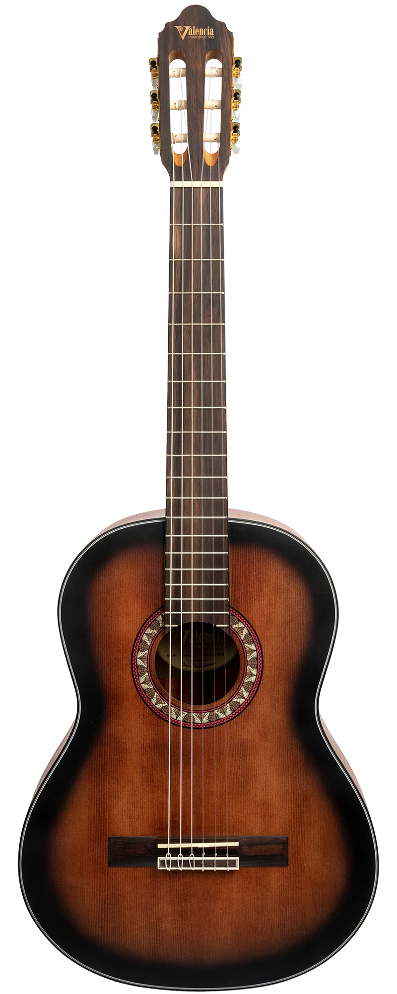 Valencia VC404 4/4 Classical Guitar - Historic Sunburst