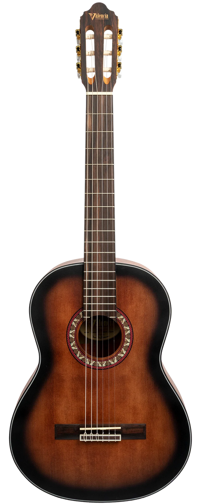Valencia VC404 4/4 Classical Guitar - Historic Sunburst