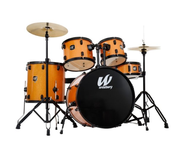 400 Series 5-Piece Studio Drumset With 20" Bass Drum & Throne - W465TC