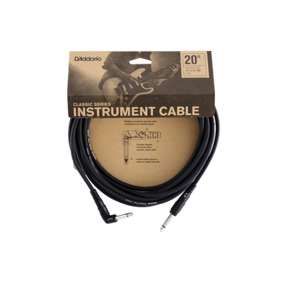 D'Addario Classic Series Right Angle Instrument Cables