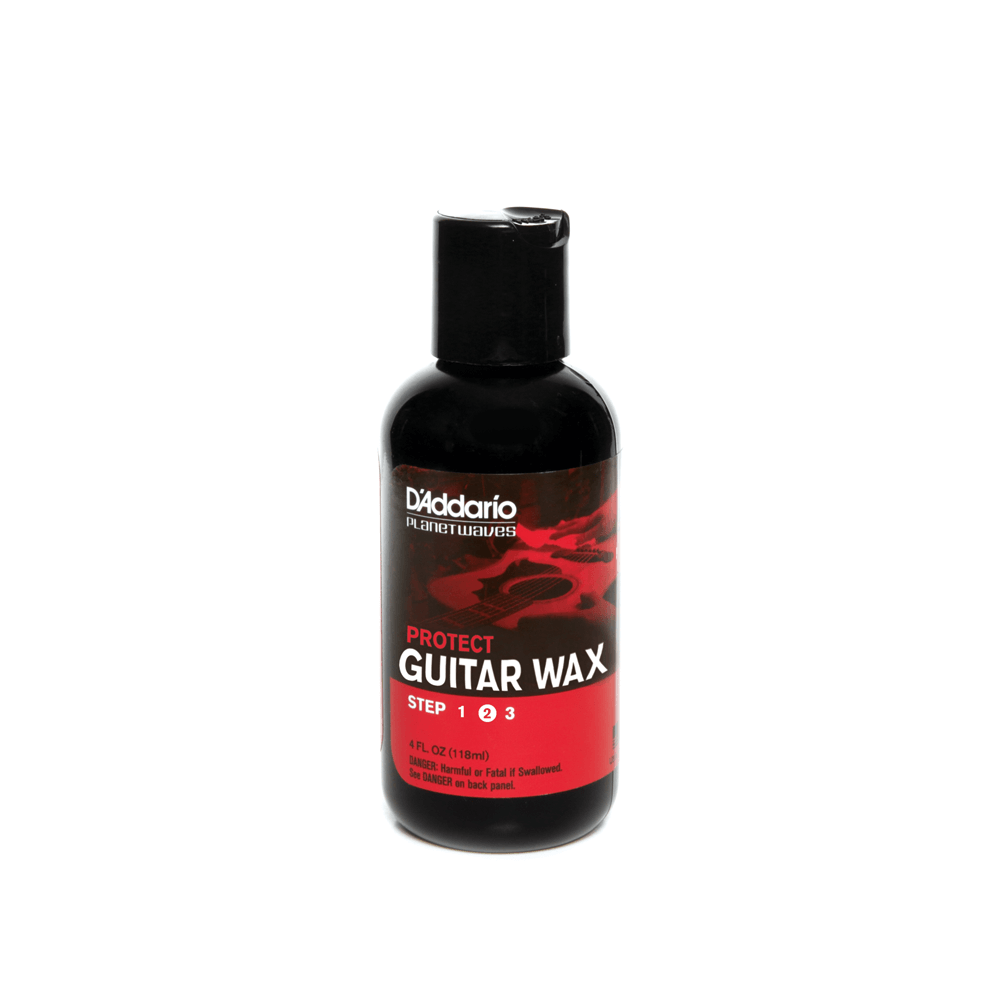 D'Addario Protect liquid carnauba guitar wax, 4 oz bottle
