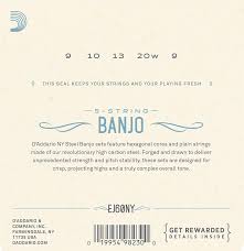 D'Addario Nickel-Plated 5-String Banjo Strings