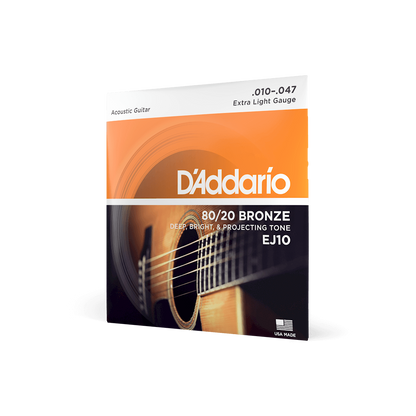 D'Addario 80/20 Bronze Acoustic Guitar Strings | All Gauges