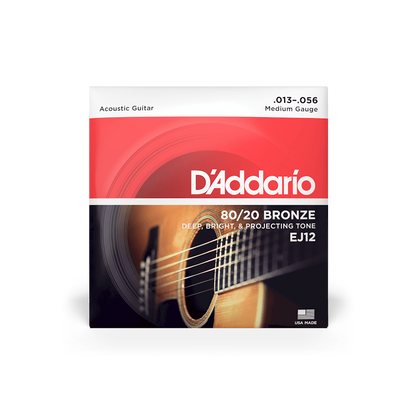 D'Addario 80/20 Bronze Acoustic Guitar Strings | All Gauges