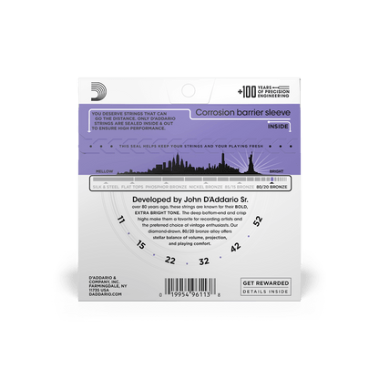 D'Addario 80/20 Bronze Acoustic Guitar Strings | All Gauges