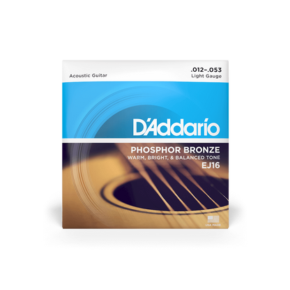 D'Addario EJ Phosphor Bronze Acoustic Guitar Strings | All Gauges