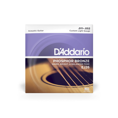 D'Addario EJ Phosphor Bronze Acoustic Guitar Strings | All Gauges