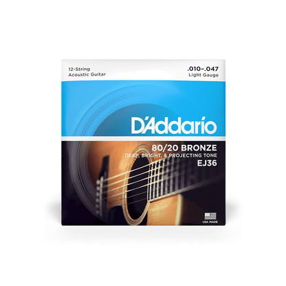 D'Addario 80/20 Bronze Acoustic Guitar Strings | All Gauges