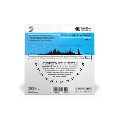 D'Addario 80/20 Bronze Acoustic Guitar Strings | All Gauges