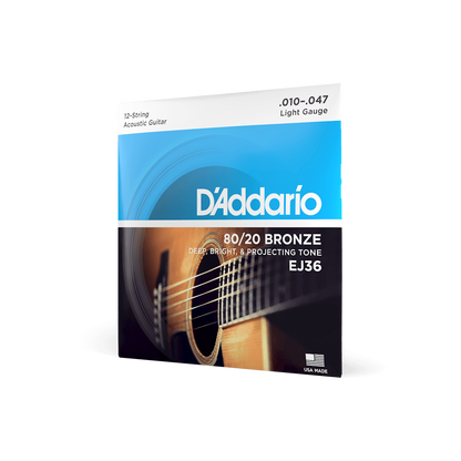D'Addario 80/20 Bronze Acoustic Guitar Strings | All Gauges