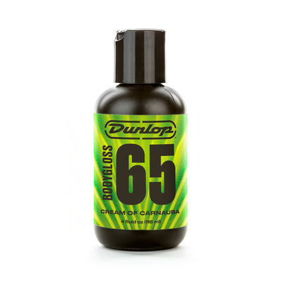 Dunlop Formula 65 Bodygloss carnauba guitar polish, 4 oz bottle