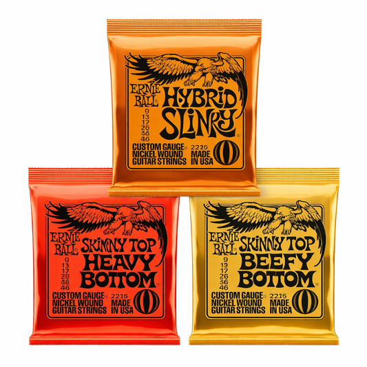 Ernie Ball Slinky Nickel Wound Electric Guitar Strings - Hybrid Gauge Sets