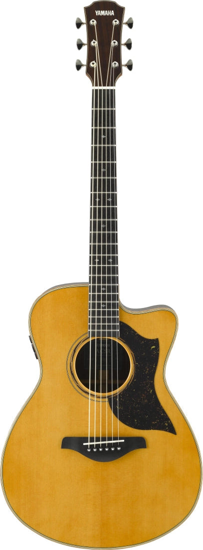 Yamaha AC5R ARE Concert Acoustic Electric Guitar with Hardshell Case - Vintage Natural