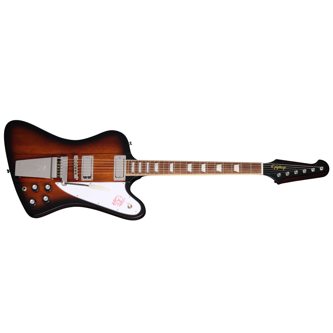 Epiphone 1963 Firebird V Electric Guitar with Hardshell Case - Vintage Sunburst [DEMO]