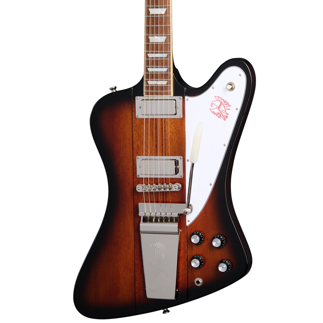 Epiphone 1963 Firebird V Electric Guitar with Hardshell Case - Vintage Sunburst [DEMO]