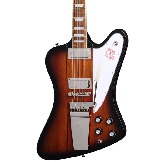 Epiphone 1963 Firebird V Electric Guitar with Hardshell Case - Vintage Sunburst [DEMO]