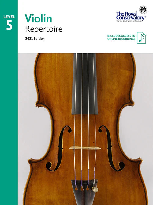 RCM Violin Repertoire 2021 Edition [Select Level] - Book/Audio Online