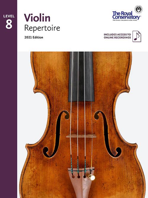 RCM Violin Repertoire 2021 Edition [Select Level] - Book/Audio Online