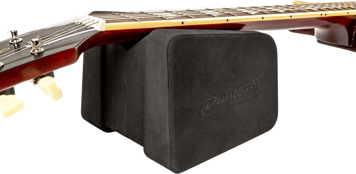 Dunlop NS42 neck stand supporting an electric guitar neck