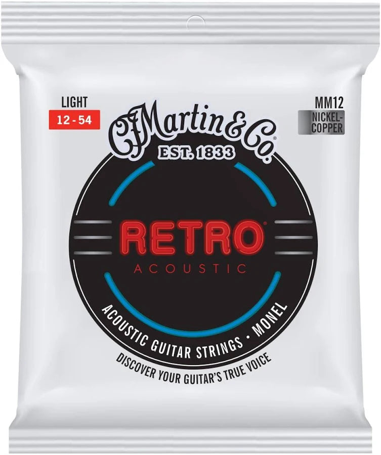 Martin Guitars Retro Monel Acoustic Guitar String Sets