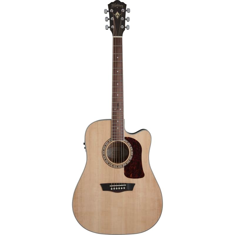 Washburn HD10SCE-O Heritage 10 Series 6 String RH Acoustic Electric Guitar in Natural