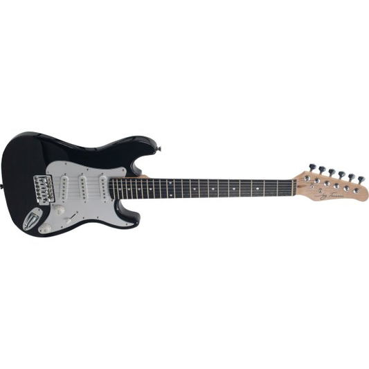 Granata Music Beginner Electric Guitar Pack – Jay Turser 3/4 S-Style Guitar + Amp + Cable + Picks