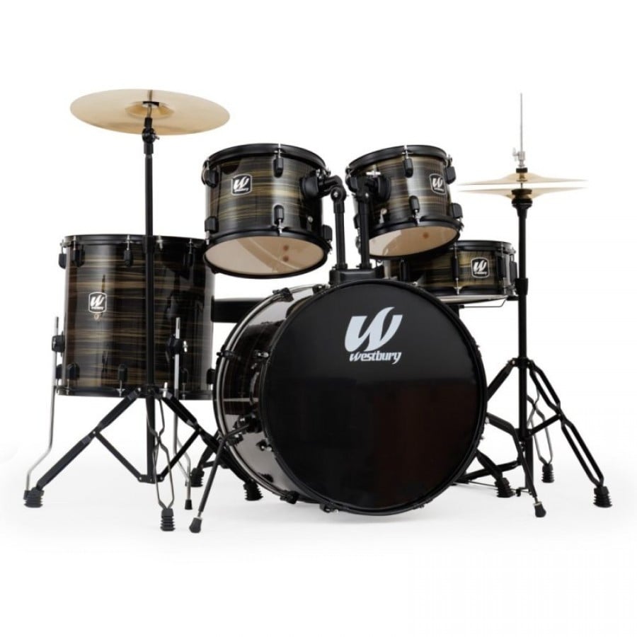400 Series 5-Piece Studio Drumset With 20" Bass Drum & Throne - W465TC