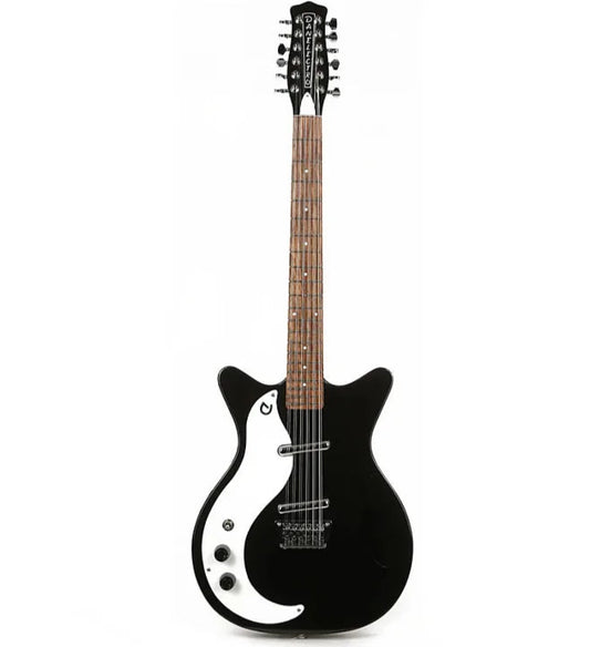 Danelectro D5912VL | Black | Left Handed Electric Guitar
