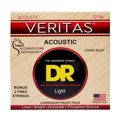 DR Strings Veritas Coated Core Acoustic Guitar Strings