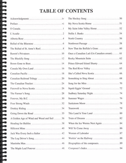 The Great Canadian Song Book Volume I