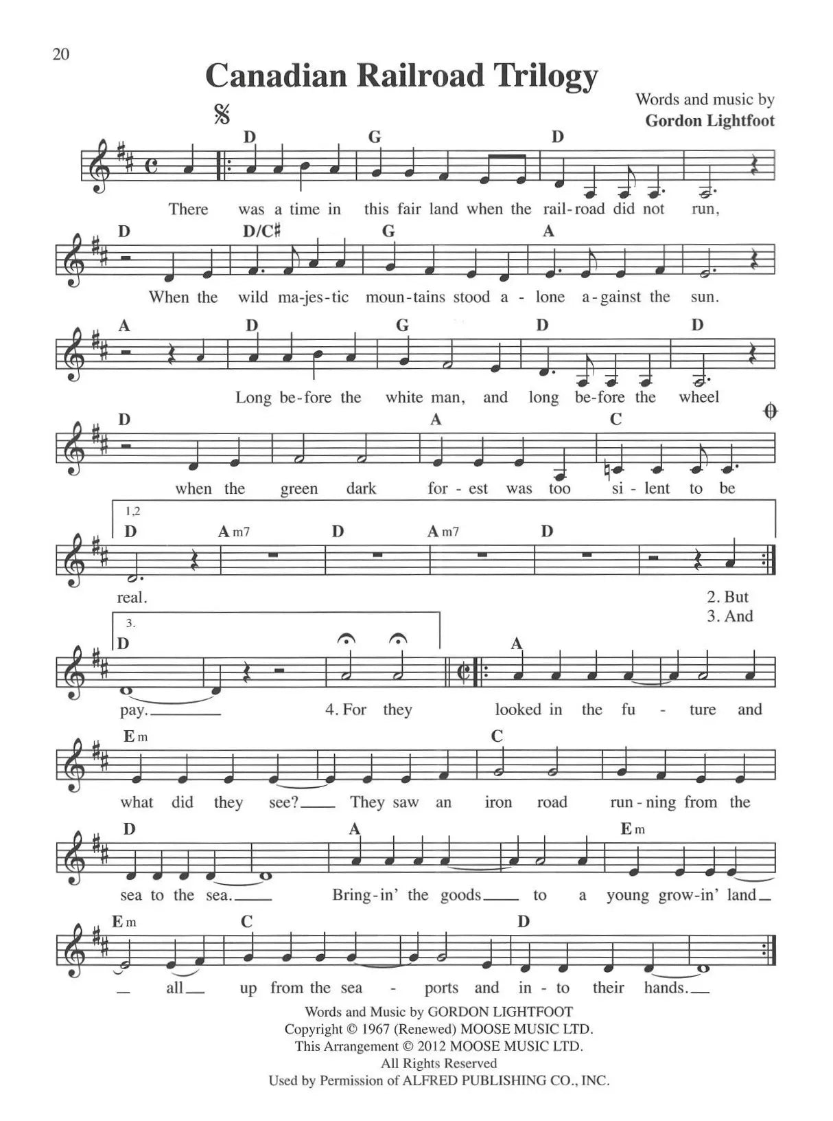 The Great Canadian Song Book Volume I