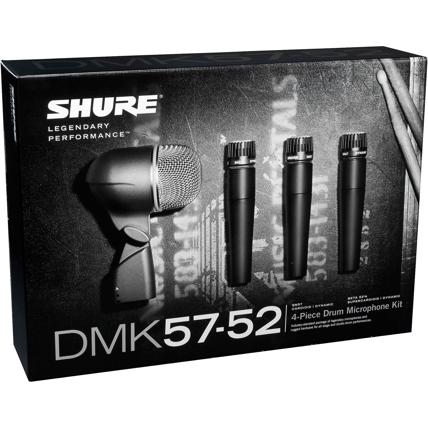 Shure DMK57-52 Drum Mic Kit with Beta 52A and 3x SM57