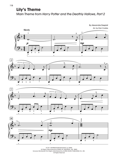 Harry Potter - Sheet Music From The Complete Film Series (Piano Solo)