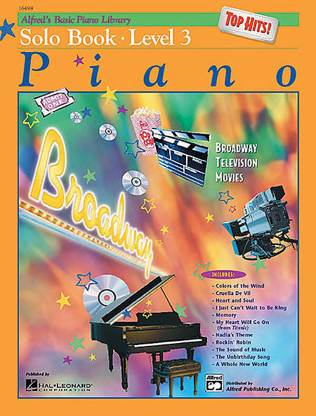 Alfred's Basic Piano Course - Top Hits! Solo Book, Level 3 - Canada