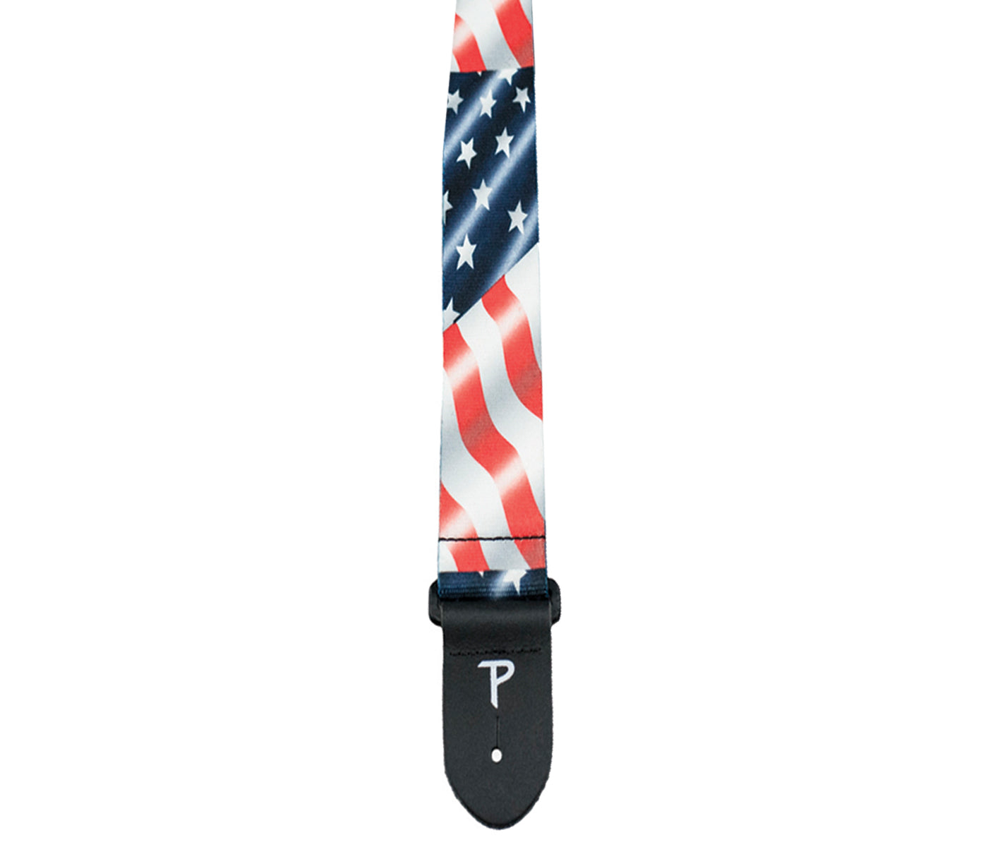 Perri's 2” USA WAVING FLAG DESIGN ON POLYESTER GUITAR STRAP